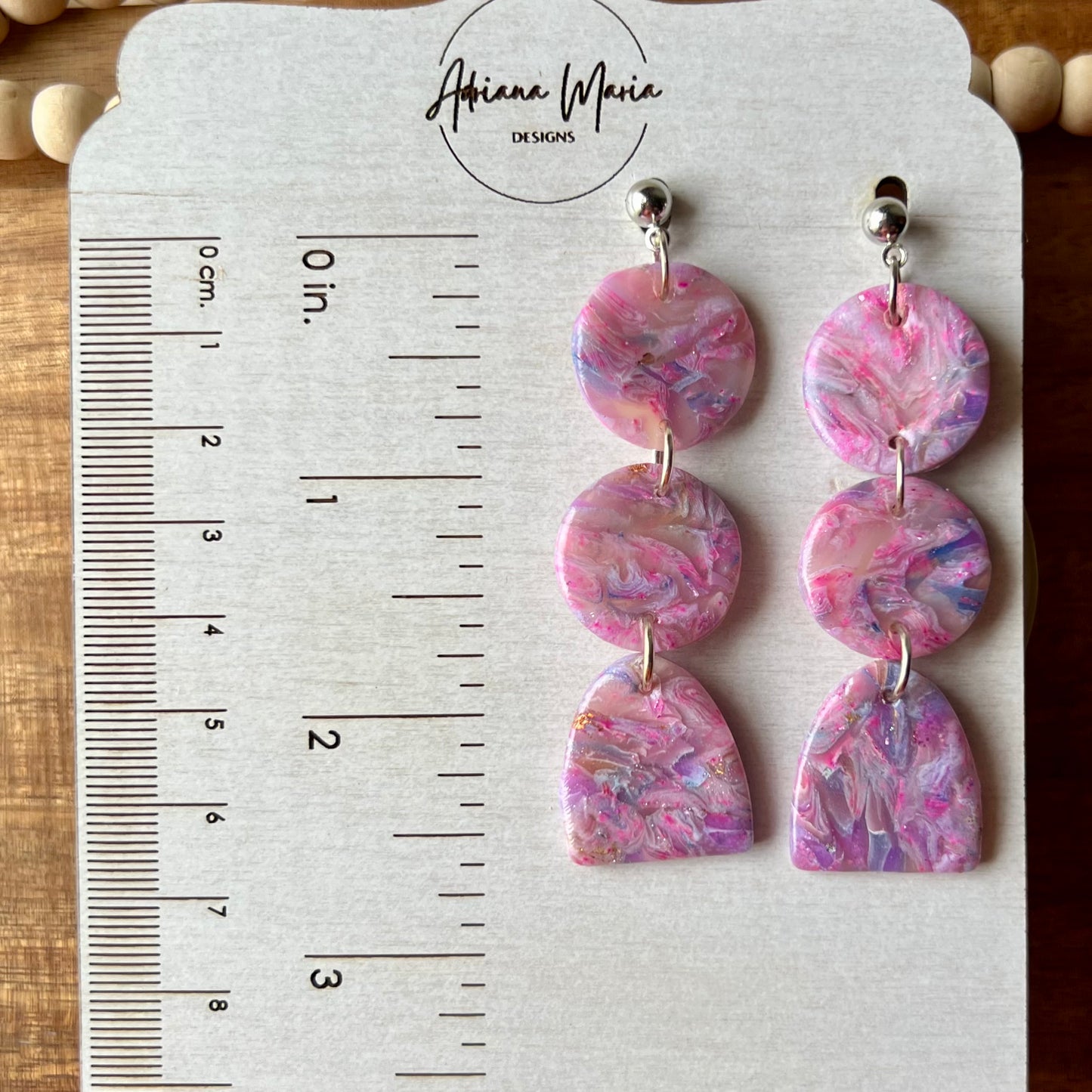 Confetti Translucent Polymer Clay Earrings