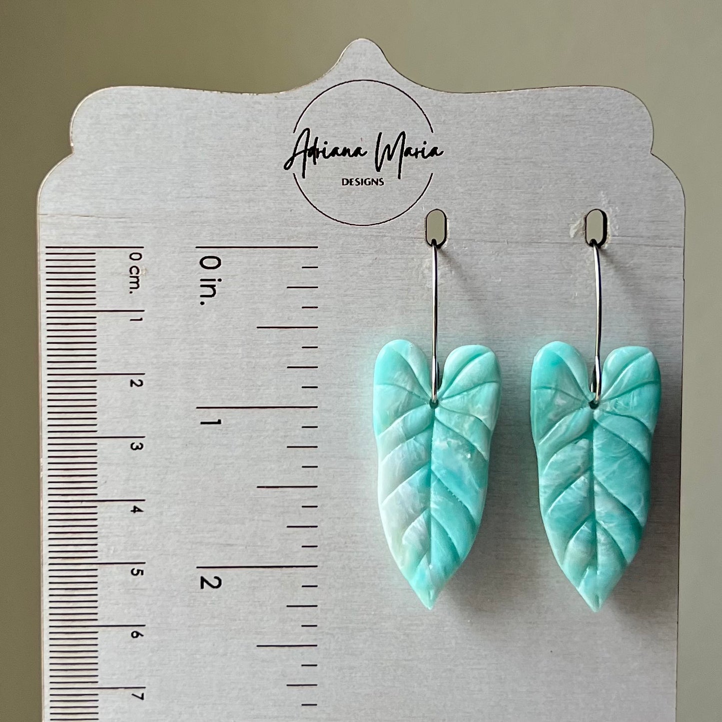 Ocean Waves Polymer Clay Earrings