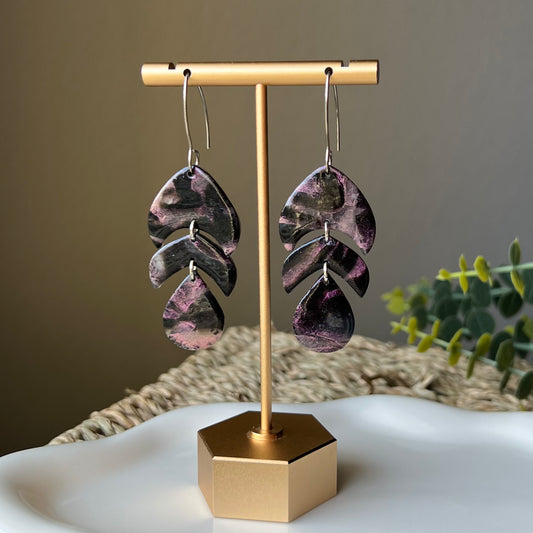 Midnight Magic: Polymer Clay Earrings
