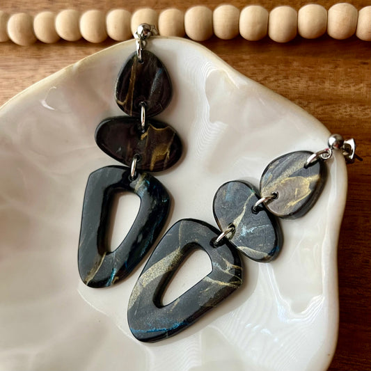 Polymer Clay Statement Earrings