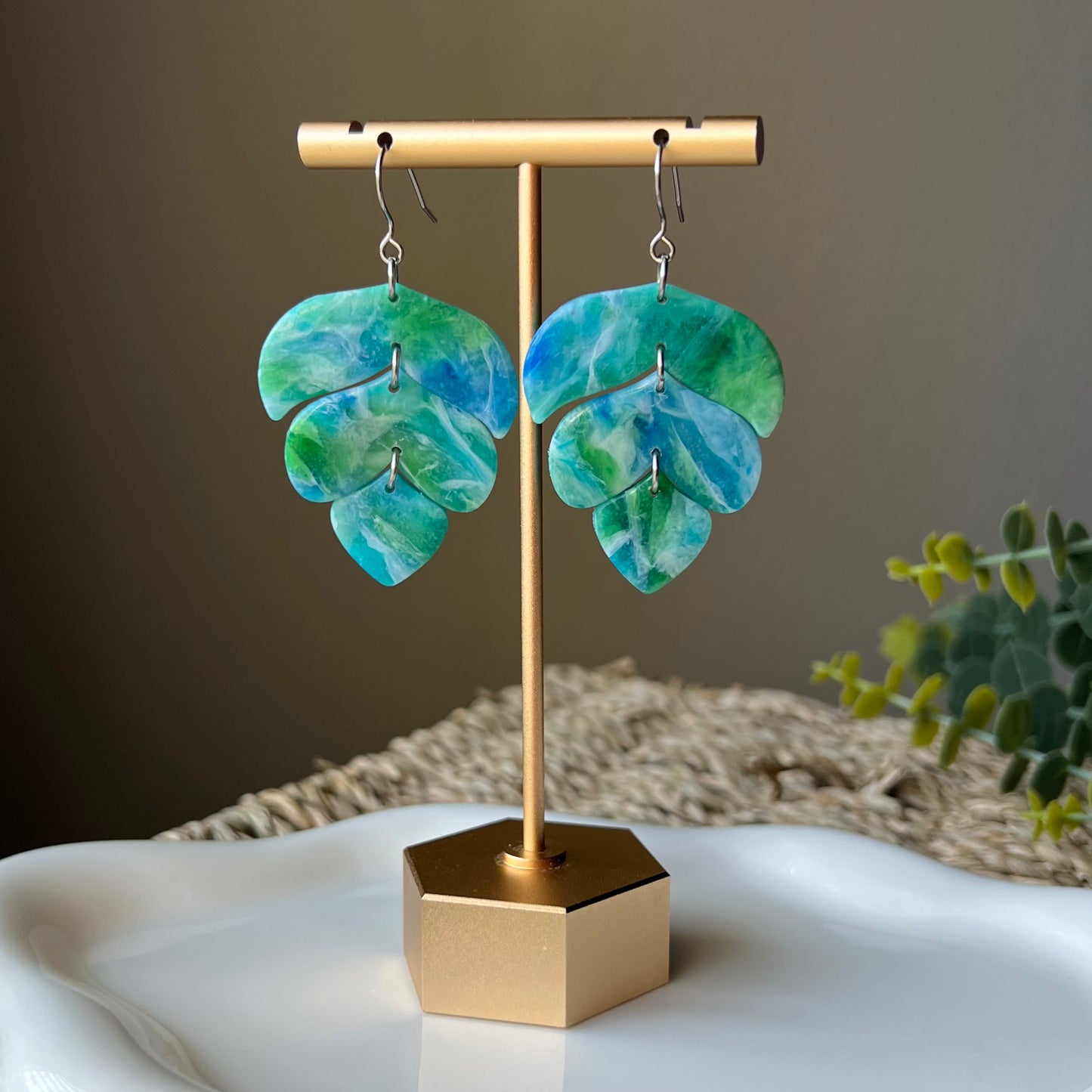 Sea Breeze Polymer Clay Earrings