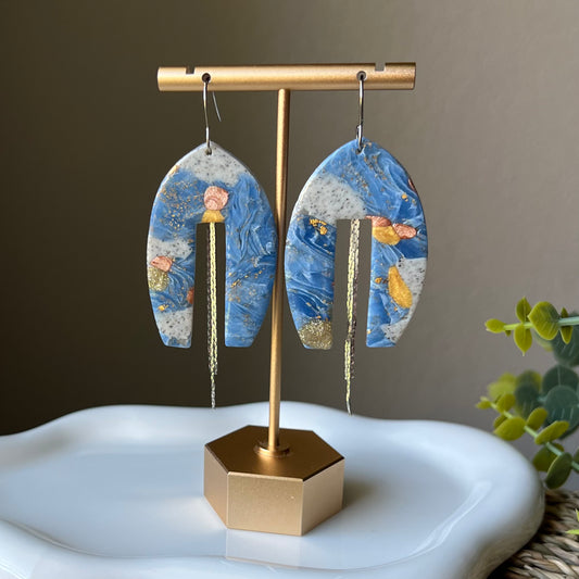 Large Arches Polymer Clay Statement Earrings