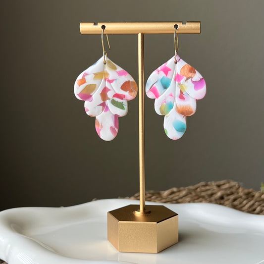 Sweet Nougat Translucent Polymer Clay Earrings