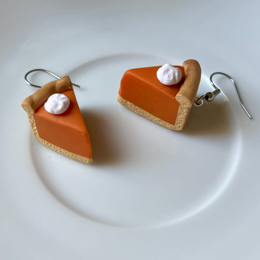Pumpkin Pie Polymer Clay Earrings