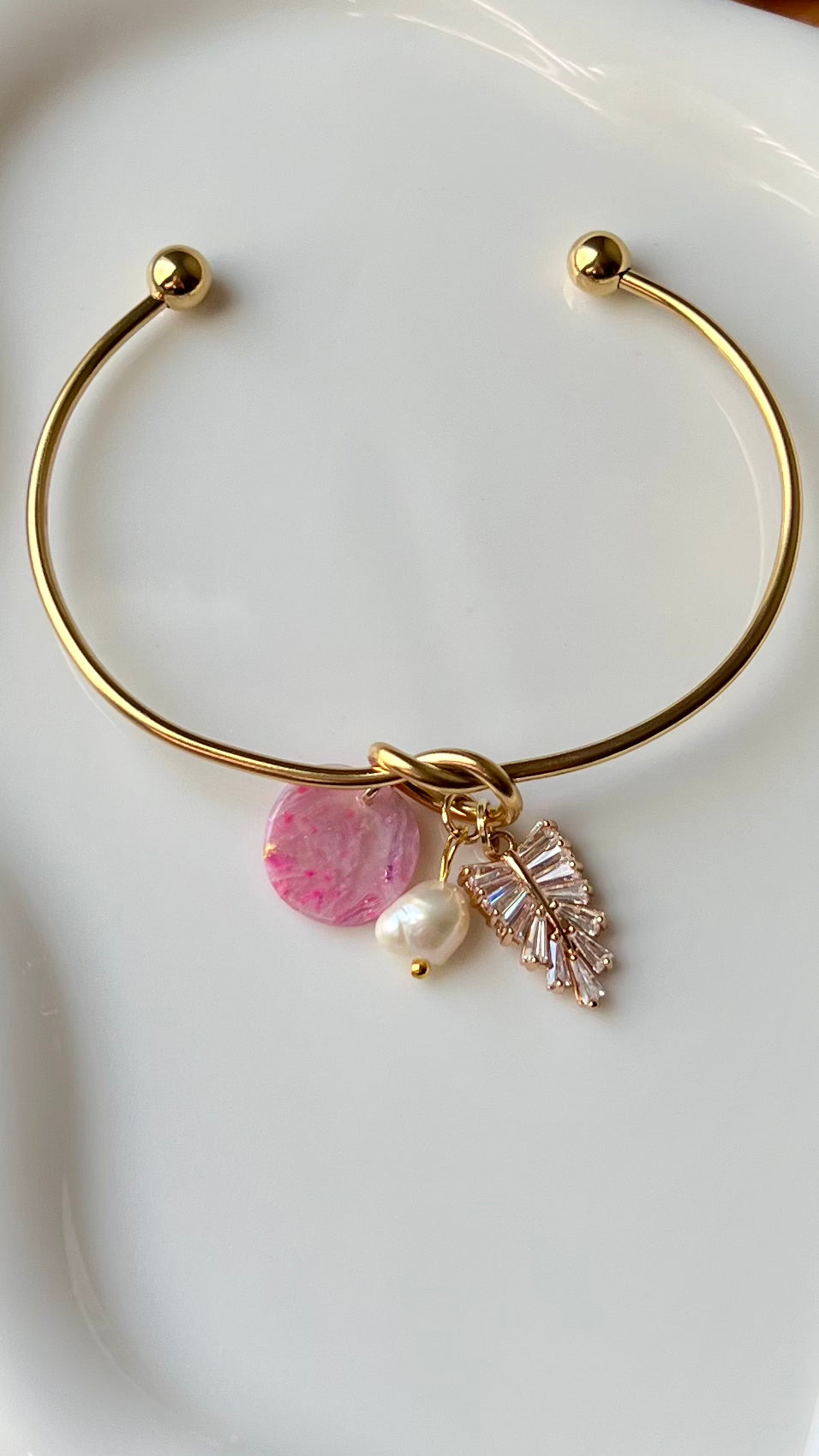 Love Knot Bangle Bracelet