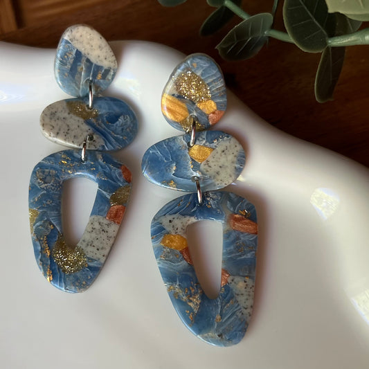 Polymer Clay Statement Earrings