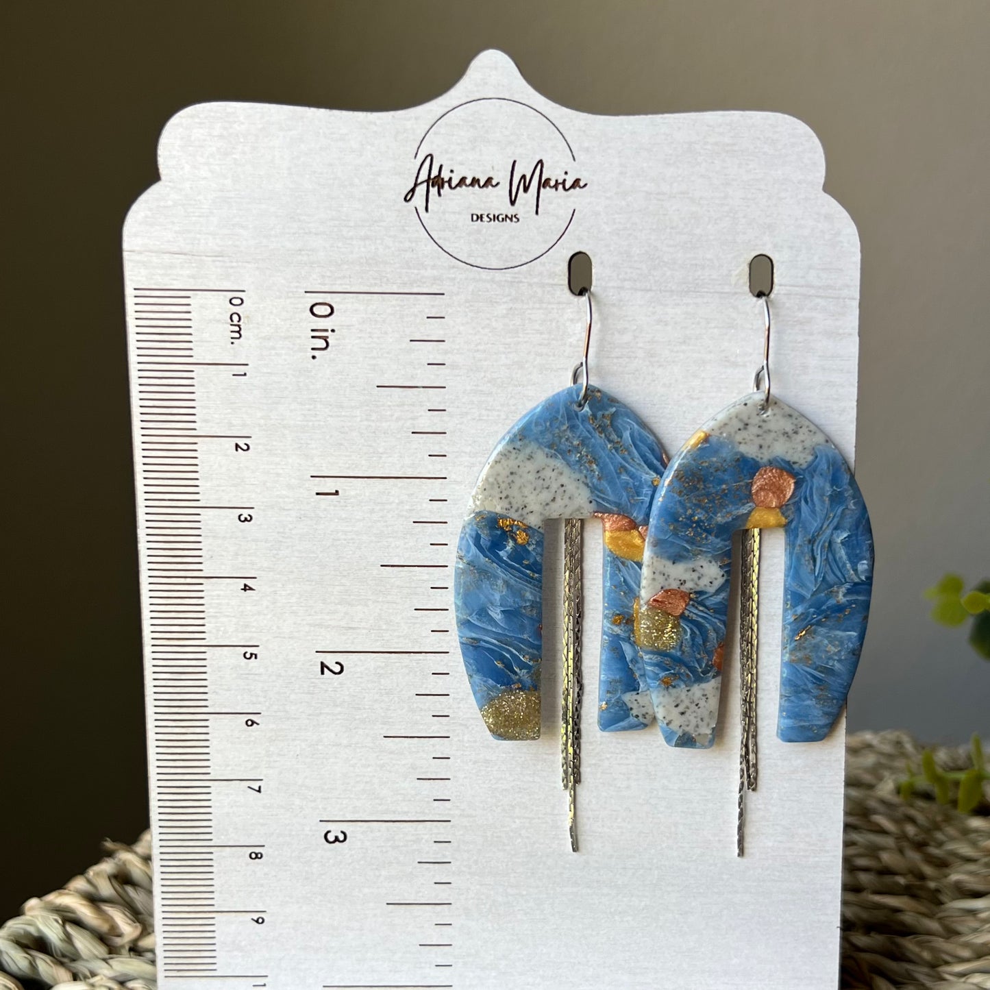 Large Arches Polymer Clay Statement Earrings