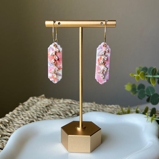 Soft Bloom Polymer Clay Earrings