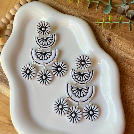 The Solea Statement Polymer Clay Dangle Earrings