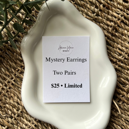 Mystery Clay Earrings — 2 Pairs for $25